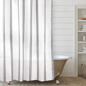 Boho Poliester Tkanina Vodootporne Zavjese Za Tuširanje Prati Home Dekor u skandinavskom stilu Jednostavne zavjese za kupaonicu
