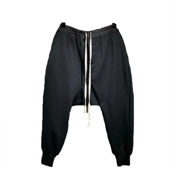 Svakodnevne hlače u stilu Dark RO za muškarce u jesensko-zimskom stilu s однотонными trendi hlačama letećeg miša ženske sportske hlače