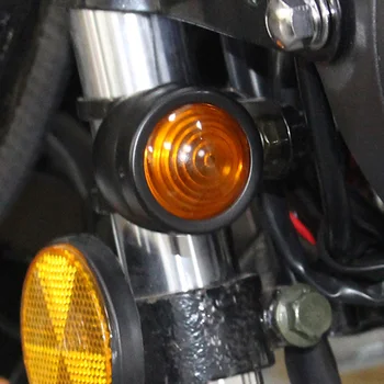 2 kom./compl. Motocikl LED Pokazivači Smjera Žarulja pokazivača Smjera Žmigavaca Žmigavaca Amber Objektiv Lampica Мигалка Svjetlo