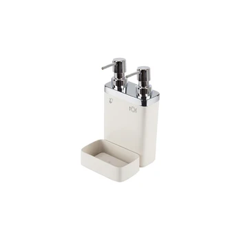 Dvostruki dozator tekućeg sapuna akril nositelj spužve za pranje posuđa i kuhinjski pribor za kupaonice - izbor boja
