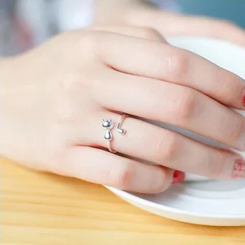 Novi Fascinantno prsten s mačka za žene Boho Zglobove Večernje Prsten Gothic Punk Nakit Darove za djevojčice 2022