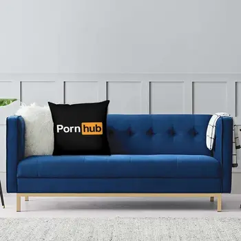 Modni Navlake za jastuke sa logom Pornhub 40x40 cm Porn Hub Poklon jastučnicu za kauč Trg jastučnicu Uređenje dnevnog boravka