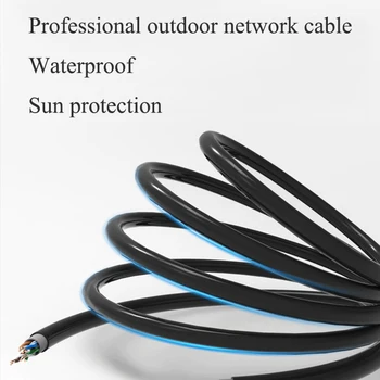 Choseal QS6153 UTP Cat5e 100 Mbit / s Mrežni Kabel Vanjski Vodootporan Inženjerstvo Mrežni Kabel 0,05 mm za spajanje Ethernet Kabela sa bakrenom jezgrom