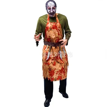 Kostimi za Halloween za muškarce Krvavi Mesar kuhar Strašnih Zombija-Duh Maska Vrhovima Pregača Zona Kit Karnevalska zabava Neobična Cosplay Uniforma