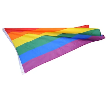 1 Kom 90*150 cm Zastava LGBT Za Lezbijske i Gay-Pride Šarene Rainbow Zastava Za Gay-home dekor Gay-Friendly Zastava LGBT Zastava LGBT ponosa
