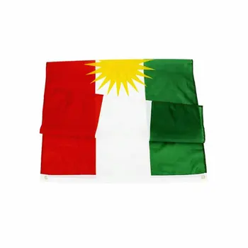 ZXZ ФЛАГШОУ Besplatna Dostava Kurdski zastava 90x150 cm Zastava Kurdistana kvalitetni Poliester obostrani Ispis za Vješanje zastava dekor
