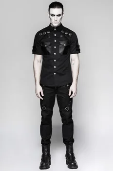S-6XL ! 2019 Nova muška odjeća GD Frizer moda punk-goth-rock majica kratkih rukava Plus size odijela pjevačica