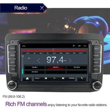 Auto radio 2Din GPS navigacija MP5 Player Ugrađen Carplay 7-inčni Android WIFI Bluetooth Za Bora Golf VW Polo Passat B6 B7 Touran