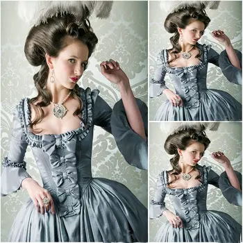 Povijesni haljina Južnoj babes od Građanskog rata večernje haljine/Haljina victorian Лолиты/haljina Scarlett US6-26 SC-907