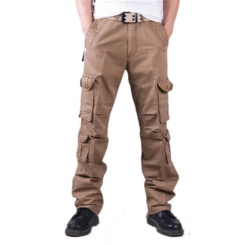 2020 Muške hlače-teretni Široke Svakodnevne muške Taktičke hlače s višestrukim džepovima Vojni Kombinezon Muški Na otvorenom Duge hlače Army Maskirne