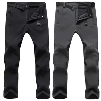 Jednostavne muške hlače Zimske Sportske hlače su Čvrste i Vodootporne ravnici uske hlače munje