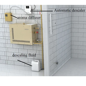 Automatski stroj parne kupelji soba saune домочадца generatora pare nehrđajućeg čelika 5kw za parenje digitalnog regulatora sobe spa