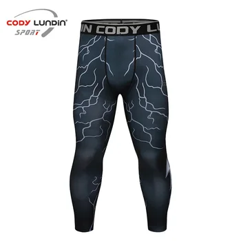 Cody Лундин Muške hlače za fitness s digitalni tisak, izrađene sportske hulahopke, tanke sweatpants za trčanje, Sportske tajice