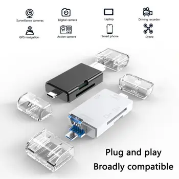 Univerzalni čitač kartica 3 U 1 Tip C i Micro-USB i USB Micro SD TF USB OTG Adapter Smart kartica Microsd Cardreader Za iPad PC