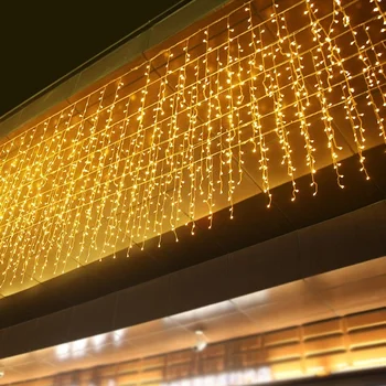 5 M Božićno Гирлянда LED Zavjese Сосулька Gudačkih svjetiljke Vise 0,4-0,6 m AC 220 U Dvorište Ulica Vanjski Ukrasni Svečane svjetlo
