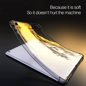 Šok-dokaz Prozirna Torbica za zračni jastuci za Samsung Galaxy Tab S7 Plus T970 T976B S 7 FE T730 T736B S7plus S7fe Silikonska Torbica za tablet