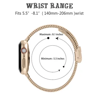 Remen za Apple Watch band 44 mm 40 mm serije 1/2/3/4/5/6 38 mm 42 mm Metalna narukvica Narukvica od nehrđajućeg čelika correa Pribor