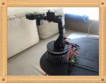 5 Kompleta robotski stezaljke DOF s okretati osnova robotizirane okvir za kandži robota DIY s power ardunio DS3115