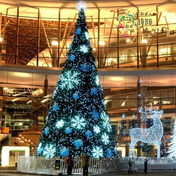 Pahuljica Svjetlo Redak Led Žarulja Snow Fairy Ukras Za Božićno Drvce Otvoreni Centar 40 cm Vodootporan Svečani Dekor