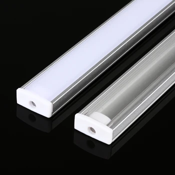 DHL 1 m led aluminijski profil za 5050 5630 led tvrdi bar led svjetiljka aluminijsko kućište sa bočni poklopac