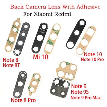 Stakleni Objektiv Stražnje Kamere Za Xiaomi Redmi Note 8T 8 9 9S Pro Max Mi 10 10T Pro Note 10 Lite Glavni Objektiv Stražnju Kameru S Naljepnica
