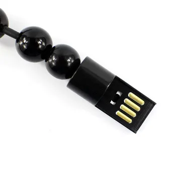 Nosivi USB narukvica za punjenje Zrna kabel za Punjenje u automobilu je Prijenosni USB punjač za telefon iPhone Type C Micro USB xiaomi
