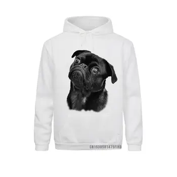 Mops Харадзюку za psa Mama Tata je dar Ideja Zabavna Slatka Crni Mops Majica sa kapuljačom Strme hoodies Zimske muške veste Poklon odijevanje