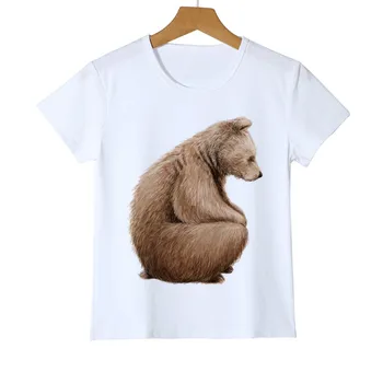 Dječja majica s po cijeloj površini medvjeda 3D Godišnji dječak/djevojčica/t-Shirt s медвежонком Svakodnevni ženska t-shirt Dječji t-shirt majice odjeća