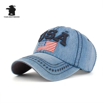 Kauboj kapu Design moda vez Nacionalne Zastave SAD-Podesiva šiljast kapu za muškarce i žene Traper kapu ME351