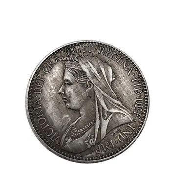 1951 Novčić britanske kraljice Elizabete konjički mač novčić vitez novčić ukras kuće spomen zbirka novca Obrt