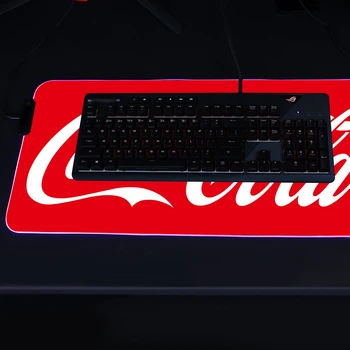 Najprodavaniji Cola Cocas Led podloga Za Miša Rgb podloga Za Miš podloga Za Laptop Mini-Pc Gaming Oprema podloga za Tipkovnicu s pozadinskim Osvjetljenjem za PC