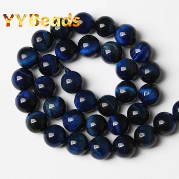 Prirodni lapis Lazuli je Plavi Tiger Eye Kamenih Zrna Razuporne Perle Za Izradu Nakita DIY Ovjes Narukvica 15