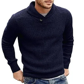 Veliki Veličina Pletene džemper Muška odjeća Jesen Zima O-izrez Duge pulover Slevee Vrhovima Slobodna ulični Šik odjeću veste Muški