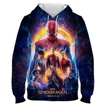 Spider-man Veste za muškarce Marvel Super Hero 3D Print Cool Dječje majica Moda Proljeće Muškarci Žene Негабаритный Sportski odijelo