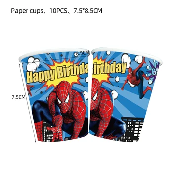 Novi Spider-Man Tematska dekoracija zurke Jednokratna Posuđe Šalica Tanjur balon Dekor baby Baby Proizvode za zabave, na Dan rođenja za dječake