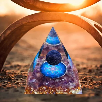 Prirodni Оргонит Piramida Iscjeljujuća Čakra Crystal Energy Generator Оргонов Zaštitni Kamen Reiki Balansirajući Bogatstvo Je Sreća, Prikupiti