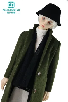 Pribor za BJD Lutkarska odjeća odgovara za strica BJD SD13 SD7 POPO68 Modni vune kaput, hlače kariranih