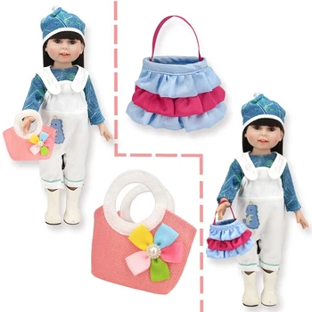 Lutkarske Mini-torbe s dragim Životinjama u obliku Мультистильного Ruksak, pogodna za lutke od 14 cm do 18 cm Pribor za djecu Poklon za Rođendan