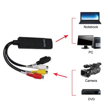 USB Adapter Memorijske kartice za snimanje videa TV DVD VHS Captura de v deo Kartica Audio AV za Računala/Kamere za nadzor USB 2.0