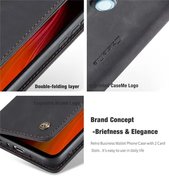 Magnetski Flip Kožna torbica za XiaoMi RedMi Note 8 9 K20 K30 Pro Torbica za kartice-torbicu za XiaoMi Mi Note 10 9 9T Sjedalo za telefone Coque
