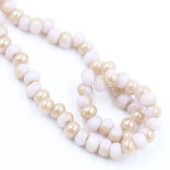 ZHUBI 95 kom./lot Prozirne Glatke Okrugle Staklene Perle s Djelomičnim Otvaranjem 6 mm Kristalno Slobodan Perle za DIY Nakit Pribor