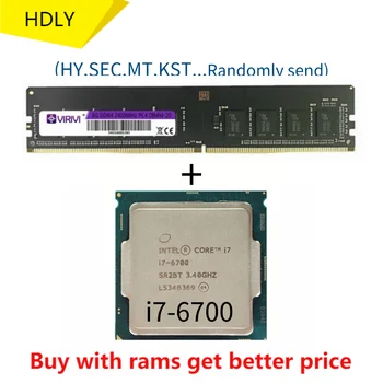 DDR4 4G 2400 Mhz s i7-6700 i7 6700 3,4 Ghz Quad core восьмипоточный procesor 65 W procesor LGA 1151