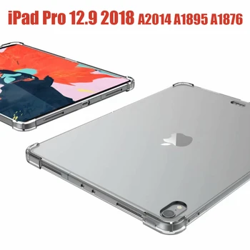 Prozirni TPU silikonska torbica za iPad Pro 12,9 2018-u (3. generacije AA1895 A1876 Soft stražnji poklopac Tanka torbica za tablet Fundas