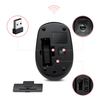 Miš 2.4 Bežični Miš je Ergonomski Oblik Igre Miš Bežični Pomicanje USB-Prijemnik Gaming Miš Računalo Za Pc Gamer Xiaomi