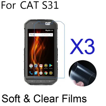 3 kom./lot Soft Ultra-Prozirne Zaštitne Folije za MAČKA S31/S61 Zaštitne folije za ekran telefona Caterpillar Cat S60 S30 Mobilni LCD zaslon Garde