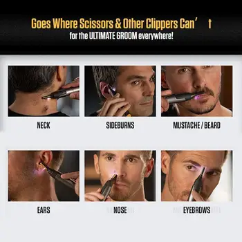 Ultra-tanki Preciznost trimer Električni trimer za dlake u nosu Mini Prijenosni Trimer za uši za muškarce Brijač za dlake u nosu Vodootporan Siguran neto