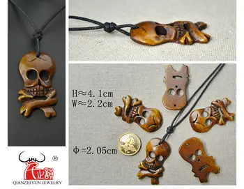 GX044 Topla rasprodaja ručno rezbarenje ručno izrađene ogrlice s lubanjom nakit punk-ogrlice nakit ručne izrade gospodo vintage nakit primitivnih plemena