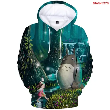 Kawai Totoro Anime Majica sa kapuljačom Muška/Ženska/Dječja odjeća Moj susjed Totoro Majica Smiješno Totoro s kapuljačom 3D Hoodies